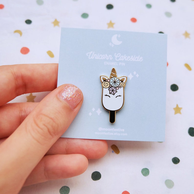 Unicorn Cakesicle Enamel Pin image 5