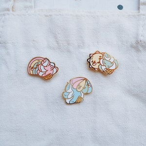 Ice Cream Clouds Enamel Pins image 2