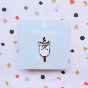 Unicorn Cakesicle Enamel Pin image 2