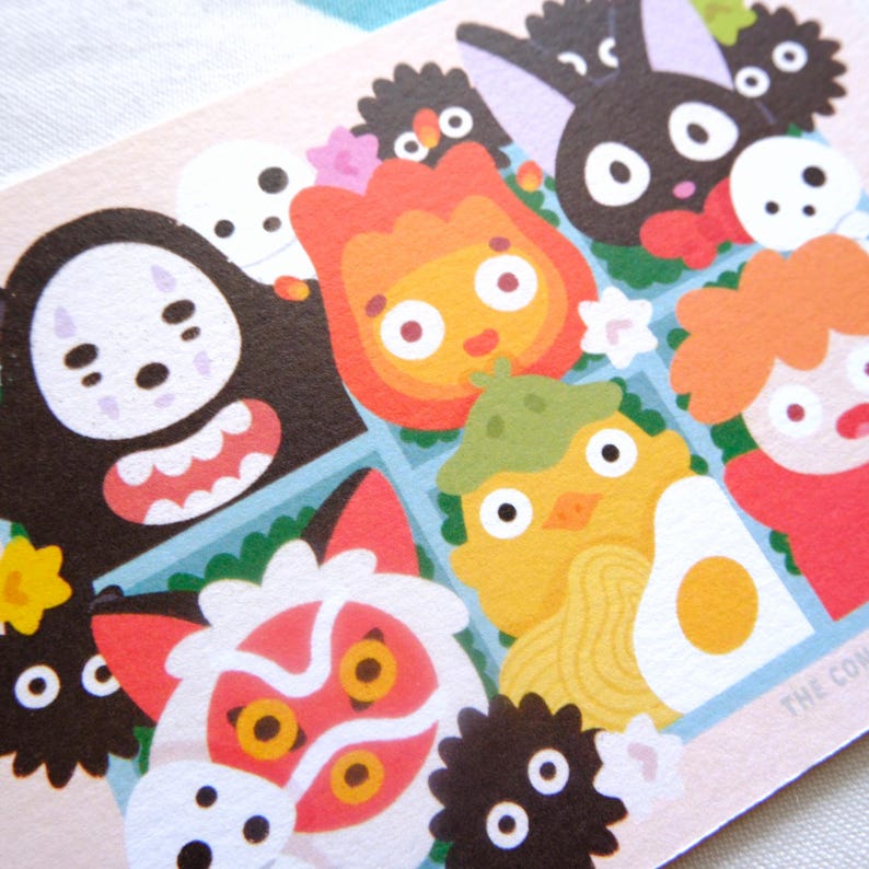 Impresión de postal de Studio Ghibli imagen 4