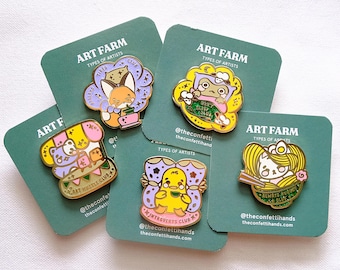 Types of Artists Enamel Pins