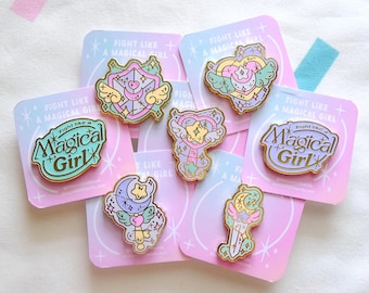 Magical Girl Items Enamel Pins