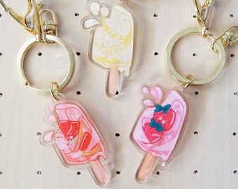 Fruity Summer Acrylic Keychain Charms