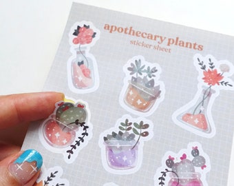 Apothecary Plants Journaling Sticker Sheet