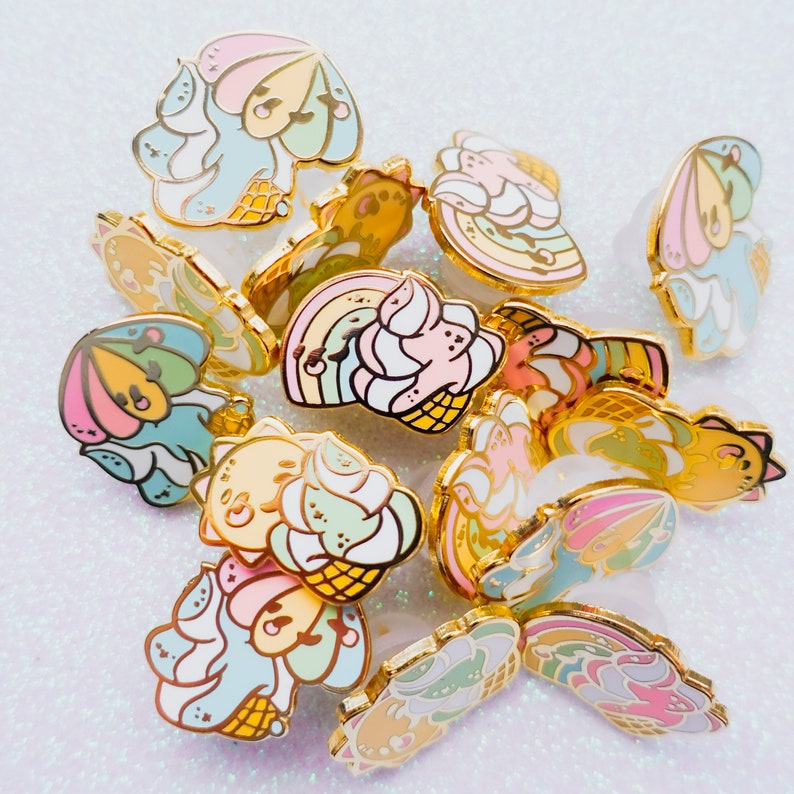 Ice Cream Clouds Enamel Pins image 10