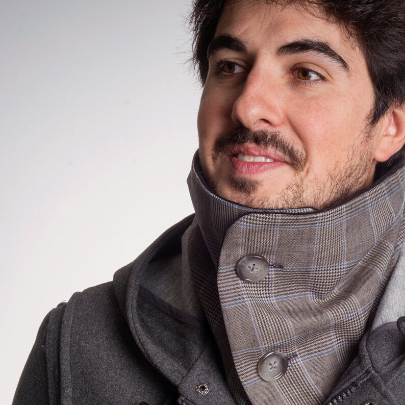 Man Scarf, Infinity Scarf, Chunky Scarf, Men Neck Warmer, Man Cowl