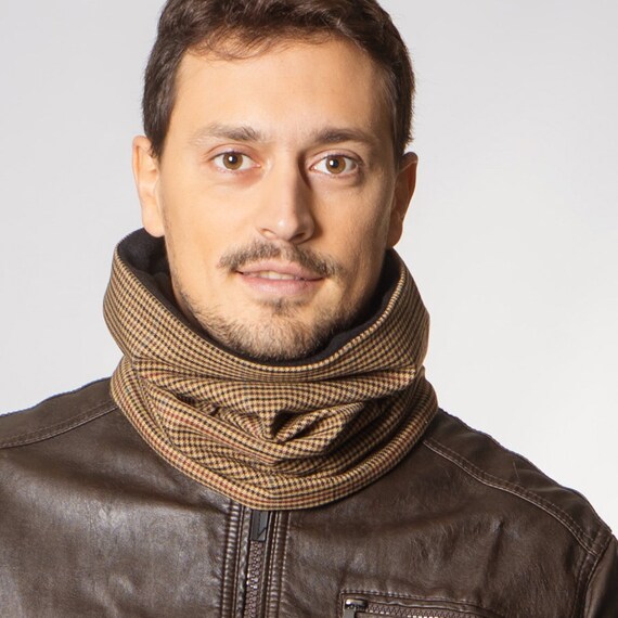 Man Scarf Infinity Scarf Chunky Scarf Men Neck Warmer Man Etsy