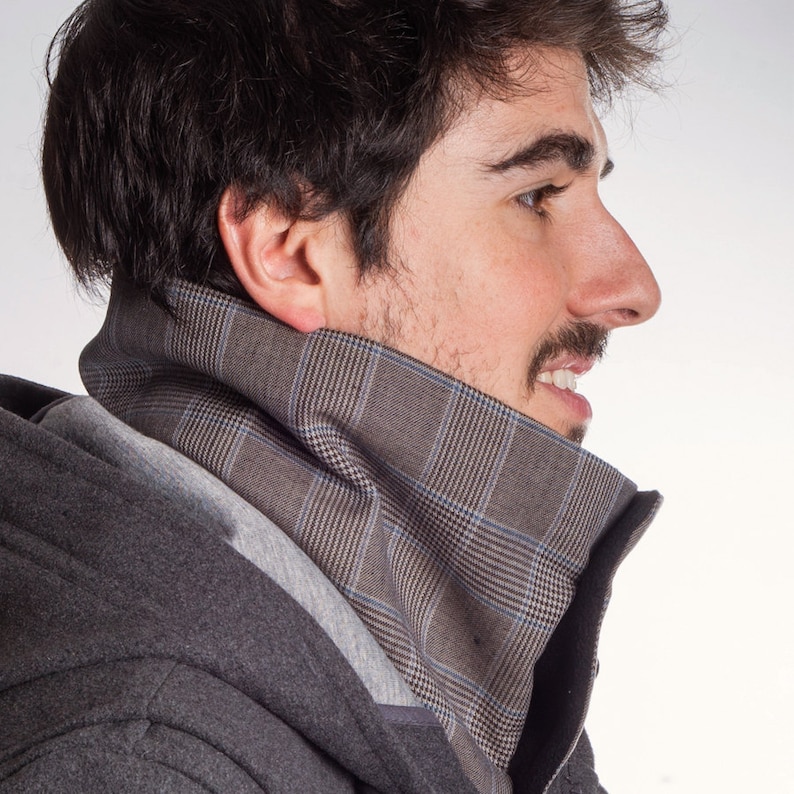 Man Scarf, Infinity Scarf, Chunky Scarf, Men Neck Warmer, Man Cowl