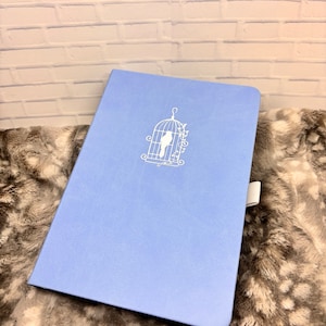 B6 Dot Grid Journal - Light Blue with Gold Foil | Premium Dot Grid Notebook | Perfect for Journaling, Planning & Sketching