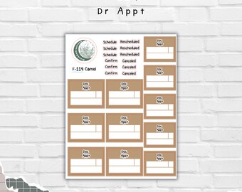 Doctor Appointment Tracker | Stickers | StuckOnCreations | F-119