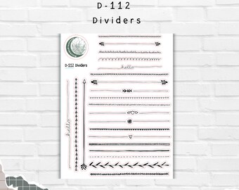 Dividers Decorative Stickers, Deco | D-112