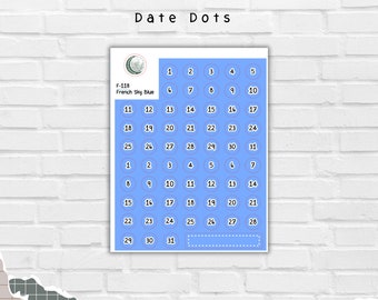 Date Dots Stickers | Stickers | Functionals | StuckOnCreations | F-118