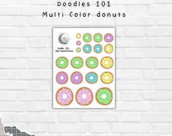 Donuts Decorative Stickers, Deco | D-101