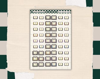Reading Icons Journal Stickers | Planner Stickers