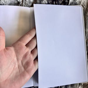 Holografisk spökanteckningsbok: Veganskt läder A5-anteckningsblock i rutnät bild 3