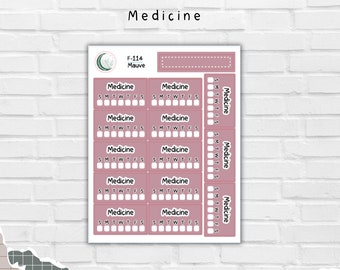 Medicine Tracker | Stickers | StuckOnCreations | F-114