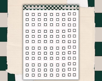 Checklist dagboekstickers | Plannerstickers
