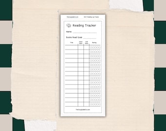 Reading Log Tracker Sticker Journal Stickers | Planner Stickers