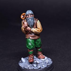 Townfolk Bauer Dorfbewohner NPC bemalt Dungeons and Dragons Mini RPG Tabletop Miniatur DnD Painting Pathfinder 5e DnD Geschenk