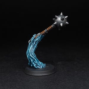 Armas espirituales pintadas, maza, clérigo, efecto de hechizo, miniaturas de mesa / Pathfinder 2E, Frostgrave, martillo, D&D, wargaming, DnD, miniatura Dnd