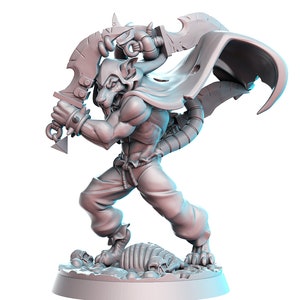 Ratman Warrior w/Knives dnd miniatura Resina stampata 28-32mm miniatura Tavolo Fantasy Gaming D&D Pathfinder Frostgrave RN Estudio