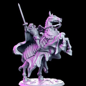 Berserker Skrull &quot;Skull Knight&quot; Mini Age of Darkness D&D 3D Resin Printed 32mm / 28mm Miniature Dungeons Dragons Pathfinder RPG RN Estudio