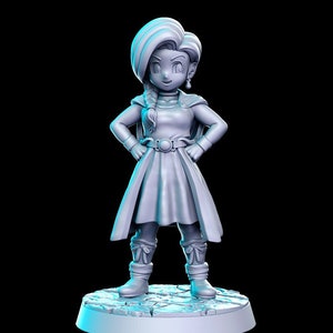 Sybill - Weibliche Waldläuferin - 28mm | 32mm Miniaturen für Tabletop Gaming (RPG, DnD, D&D) von RN Estudio