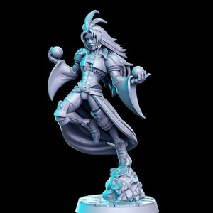 Balmar Dark Mage 3D D&D Resina stampata 32mm/28mm Miniature Dungeons Dragons DnD Pathfinder Display da tavolo RPG RN Estudio JRPG Vol.5
