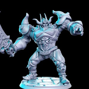 Destron Iron Giant 3D D&D Resina stampata 32mm/28mm Miniature Dungeons Dragons DnD Pathfinder Display da tavolo RPG RN Estudio JRPG Vol.5