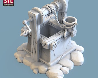 Fantasy Props Well Dungeons and Dragons, Pathfinder, Tabletop Gaming 28mm Terrain RPG