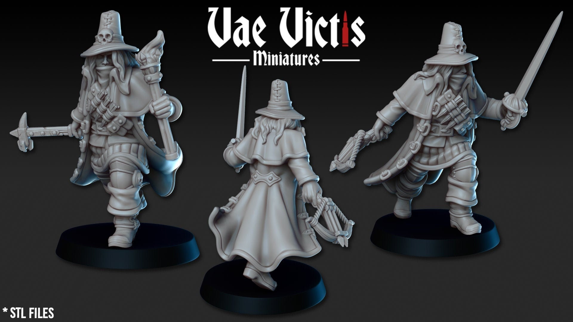 Witch Hunter Modular Weapons RPG Miniature 3D Resin Printed Etsy Canada