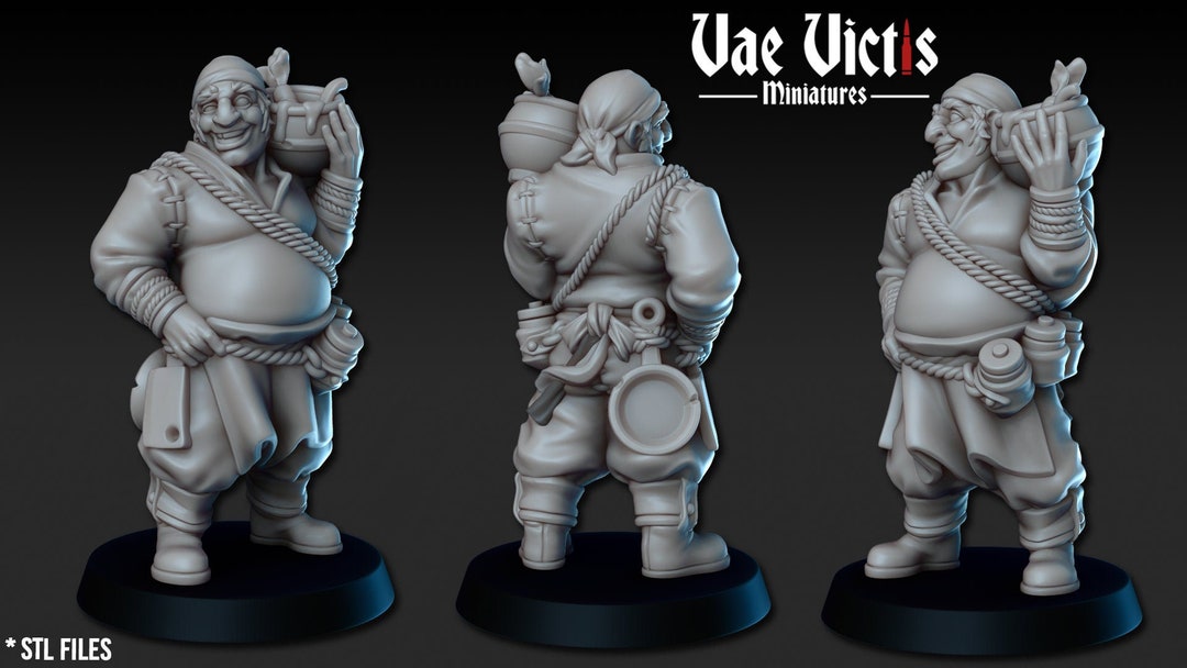 Cook Male Miniature, 28-32mm Resin RPG Figure - Etsy