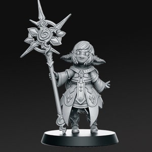 Shanty The Halfling Summoner dnd miniatura Resina Stampata 28-32mm miniatura Tavolo Fantasy Gaming D&D Pathfinder Frostgrave RN Estudio