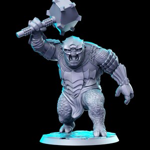 Troll Against the shadows| Fantasy Miniature | DnD Miniature | RPG | Tabletop Game | Pathfinder | RN Estudio