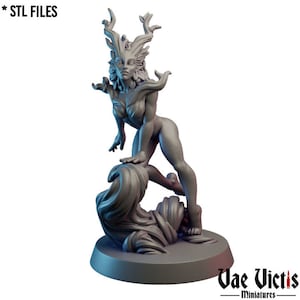 Dryad RPG Miniature 3D Resin Printed 28-32mm Tabletop Fantasy Gaming D&D Pathfinder Frostgrave  Kingdom of Tiradom