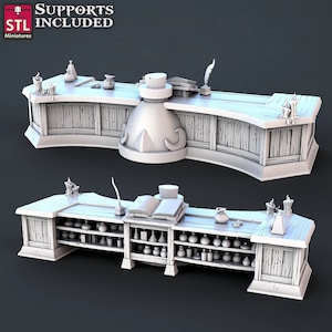 ポーションベンダーカウンター ダンジョンズ＆ドラゴンズ、パスファインダー、テーブルトップゲーム 28 mm 地形 RPG