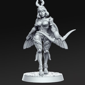 Nami Sung / Seong Mi-na asiatische Glaive D & D Resin 32mm / 28mm Miniatur Dungeons and Dragons Pathfinder Tabletop RPG RN Estudio Soul Calibur
