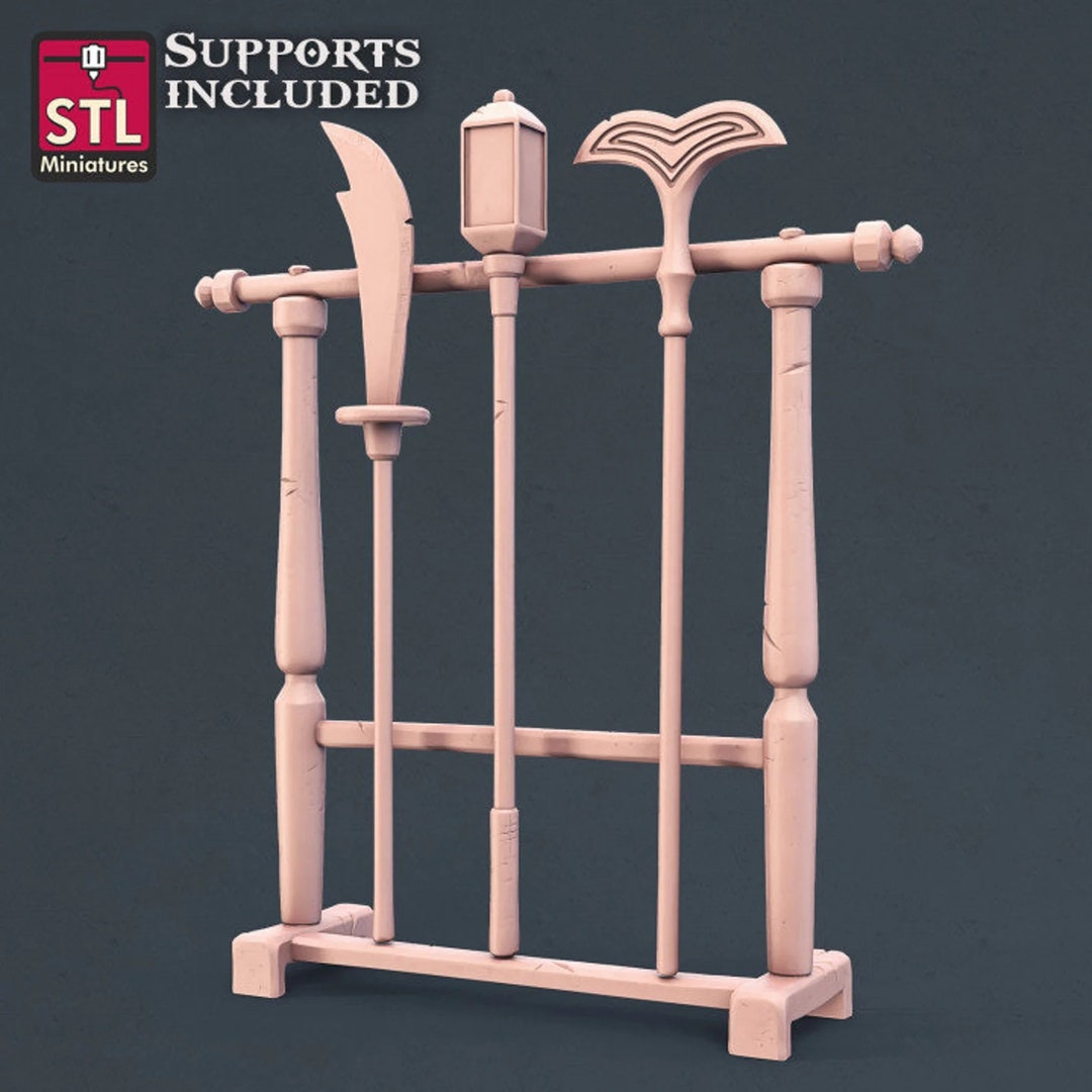 Weapon Rack Dungeons and Dragons, Pathfinder, Tabletop Gaming 28mm ...