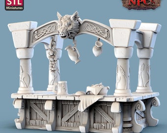 Bar Dungeons and Dragons, Pathfinder, Tabletop Gaming 28mm Terrain RPG