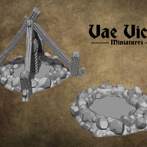 Wejście do otworu kopalnianego Miniatura RPG Drukowana w 3D 28 mm Rozrzucany teren Stołowy Fantasy Sceneria Gry D&D rekwizyty Pathfinder