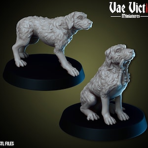 Dog prison RPG Miniature 3D Resin Printed 28-32mm Tabletop Fantasy Gaming D&D Pathfinder Frostgrave