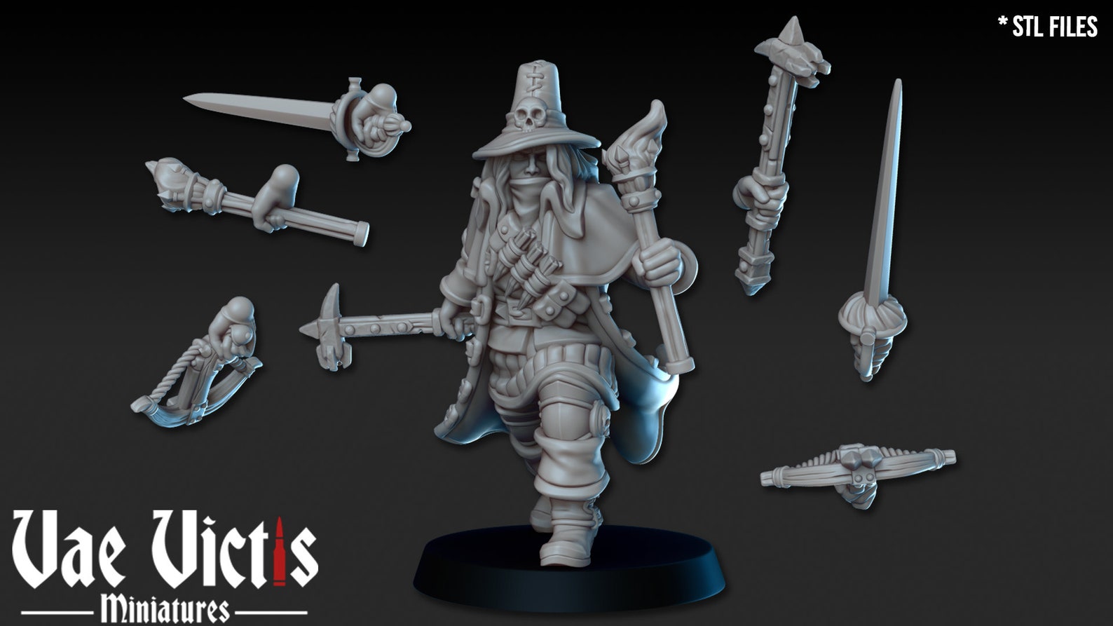 Witch Hunter Modular Weapons RPG Miniature 3D Resin Printed - Etsy