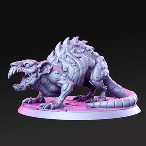 Sneetch Giant Plague Rat dnd miniatura Resina Stampata 28-32mm miniatura Tavolo Fantasy Gaming D&D Pathfinder Frostgrave RN Estudio