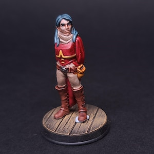 Elf prisoner prison prison dungeon thief NPC painted Dungeons and Dragons Mini RPG Tabletop Miniature DnD Painting Pathfinder 5e DnD gift