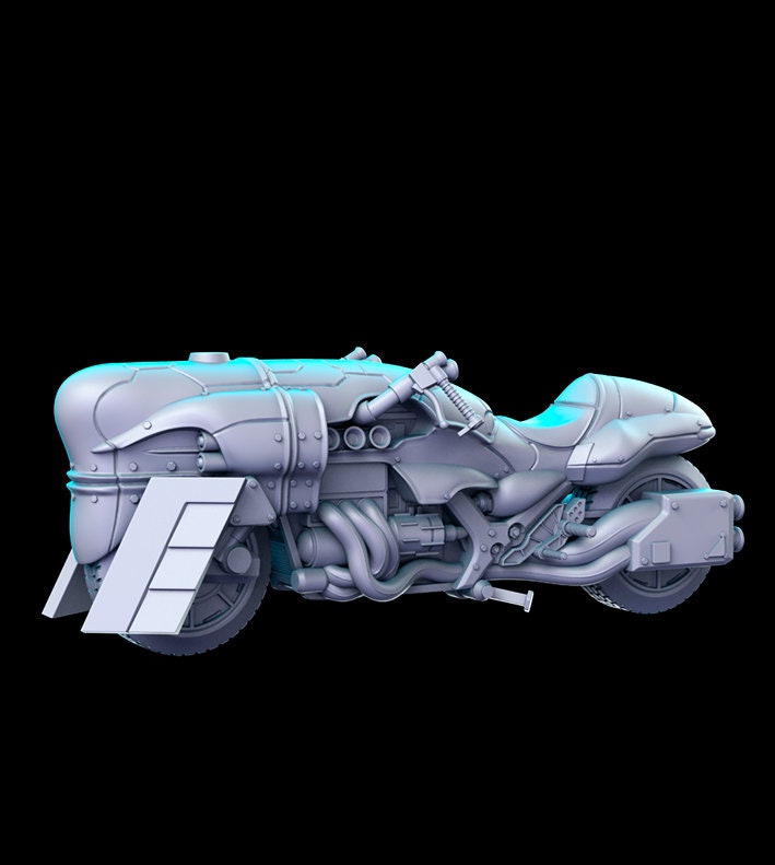 Shina Bike JRPG dnd miniature Résine imprimée 28-32mm miniature Tabletop Fantasy Gaming D & D Pathfinder Frostgrave RN Estudio