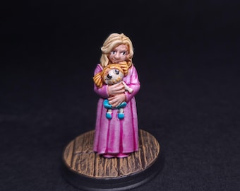 Townfolk Child  NPC painted Dungeons and Dragons Mini RPG Tabletop Miniature DnD Painting Pathfinder 5e DnD gift