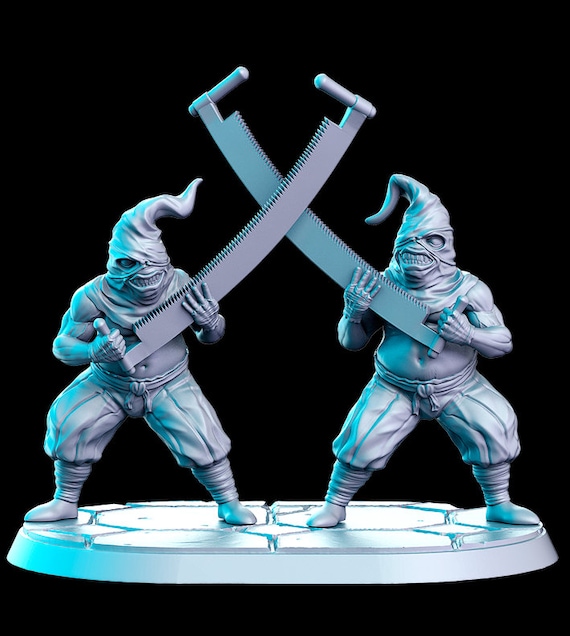 Berserk Twin Saw Short Torturers Age of Darkness D&D Resin Printed