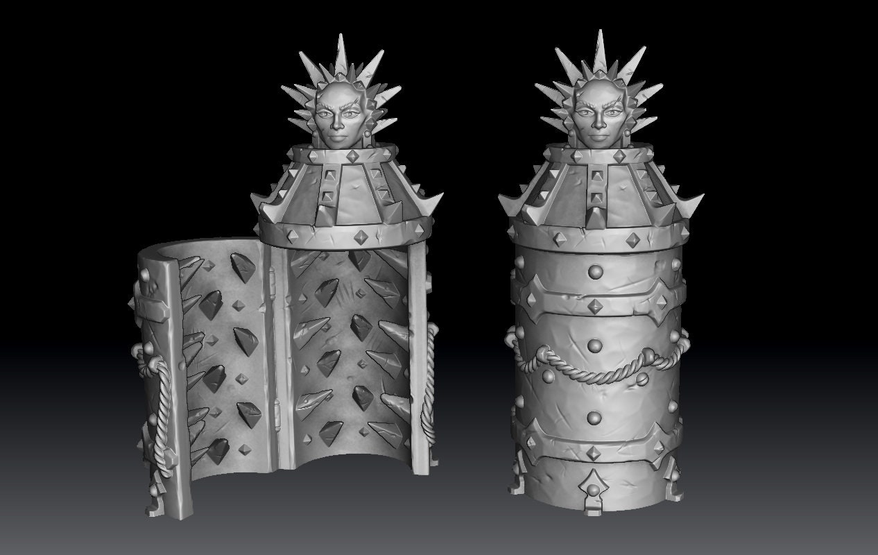 Iron Maiden Cage RPG Miniature Furniture 3D Printed 28mm Scatter