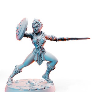 Sheela | 32mm or 28mm Fantasy Miniature | DnD Miniature | Dungeons & Dragons | Pathfinder | RPG | Tabletop | RN Estudio