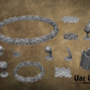 Spell Weapons RPG miniature  for Tabletop Gaming (DnD/Pathfinder/) spells mage magic
